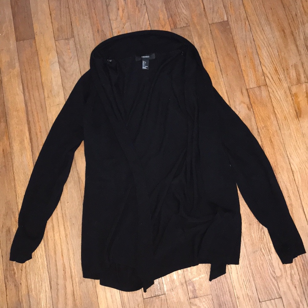 Black cardigan